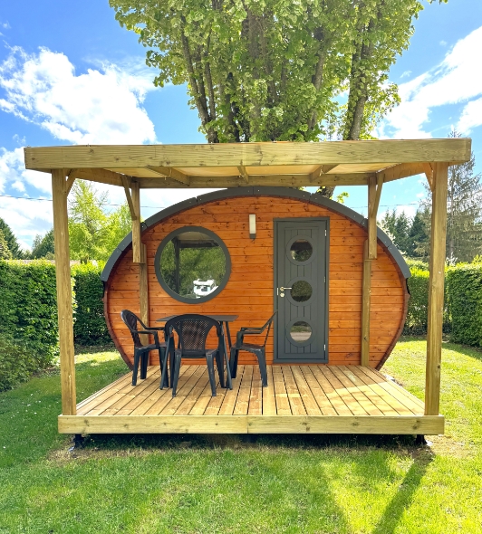 Hobbit House: unique accommodation available to rent at Le Paquier Fané campsite in Chagny, Saône-et-Loire