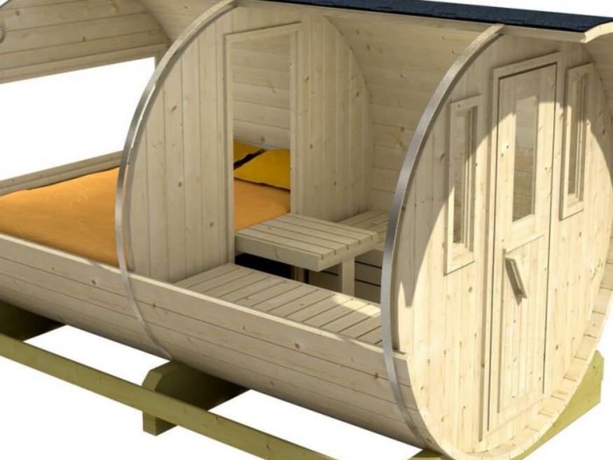 Map of the unusual wooden barrel accommodation in Saône-et-Loire in Chagny